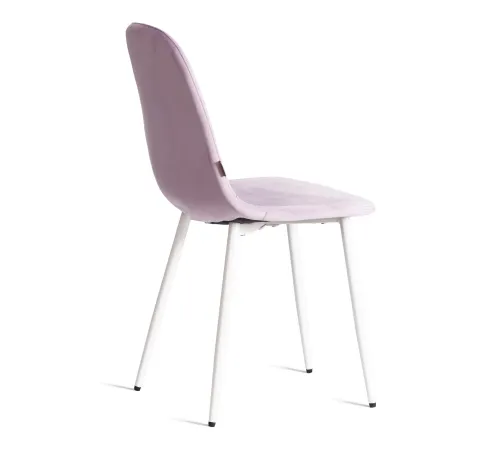Стул BREEZE (mod. JSC-58) Велюр/металл, 44х53х86 см, Lavender (лавандовый) HLR26/белый (Комплект из 4 шт.)