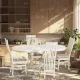 Стол COPPOLA бук, мдф, 140+40x80x77см, Ivory white