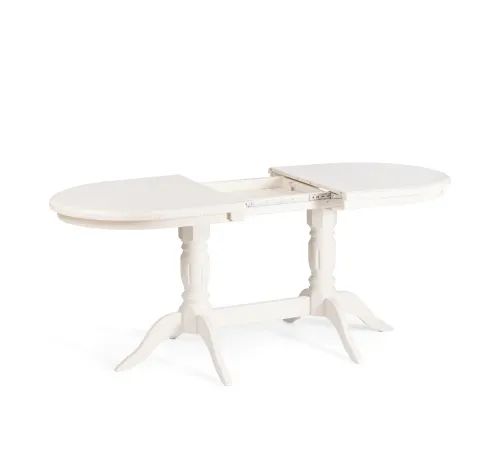 Стол COPPOLA бук, мдф, 140+40x80x77см, Ivory white