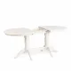 Стол COPPOLA бук, мдф, 140+40x80x77см, Ivory white