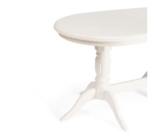 Стол COPPOLA бук, мдф, 140+40x80x77см, Ivory white