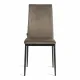 Стул CAPRI (mod. BC565-DC) металл, флок, 43 х 53 х 92 см, Dark grey (темно-серый) HLR24 / черный (Комплект из 6 шт.)