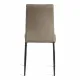 Стул CAPRI (mod. BC565-DC) металл, флок, 43 х 53 х 92 см, Dark grey (темно-серый) HLR24 / черный (Комплект из 6 шт.)