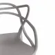 Стул Cat Chair (mod. 028) пластик, 53x59x82,5 см, темно-серый (Dark grey NX-GR-20) (Комплект из 2 шт.)