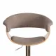 Барный стул VIMTA (mod.4021S) металл/дерево/ткань, 60х51х91,5-112,5 см, выс. сид. 61,5-82,5 см, бежевый/натур./хром, Aimcasa 5