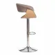 Барный стул VIMTA (mod.4021S) металл/дерево/ткань, 60х51х91,5-112,5 см, выс. сид. 61,5-82,5 см, бежевый/натур./хром, Aimcasa 5