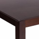 Обеденный комплект Хадсон (стол, 4 стула)/Hudson Dining Set дерево гевея/мдф, стол: 110х70х75см/стул: 44х42х89см, cappuccino (темный орех), ткань кор.-зол. (1