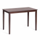Обеденный комплект Хадсон (стол, 4 стула)/Hudson Dining Set дерево гевея/мдф, стол: 110х70х75см/стул: 44х42х89см, cappuccino (темный орех), ткань кор.-зол. (1