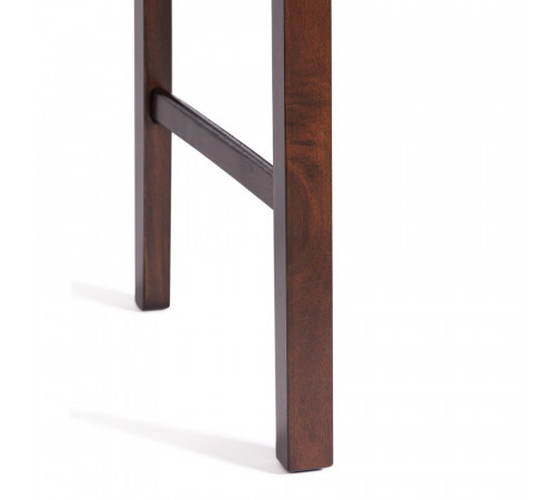 Обеденный комплект Хадсон (стол, 4 стула)/Hudson Dining Set дерево гевея/мдф, стол: 110х70х75см/стул: 44х42х89см, cappuccino (темный орех), ткань кор.-зол. (1
