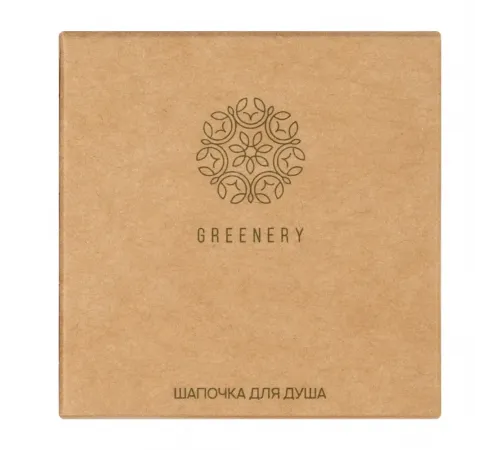 Шапочка для душа Greenery, упаковка картон