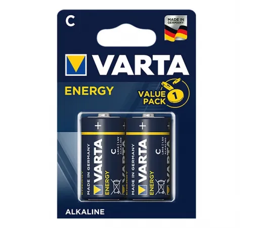 Элементы питания Varta ENERGY LR14 2BL (4114) (2/20/200)  