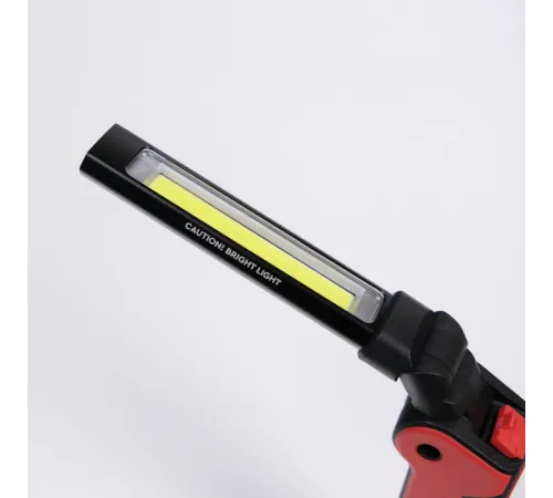 Фонарь EPILSO EPF-300 (карманный, 5W COB + 3LED, 3.7V 2.2Ah, 5В (USB), пластик, аккум. 18650)  (1/40)  