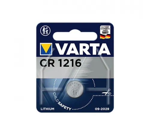 Элементы питания Varta CR1216 1BL (6216) (1/10/100)  