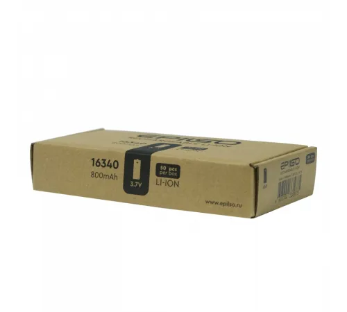 Аккумулятор EPILSO 16340  800mAh 3.7V 1pcs/bulk без защиты (1/50/600)  