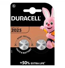 Элементы питания DURACELL CR2025 2BL (2/20/200)  