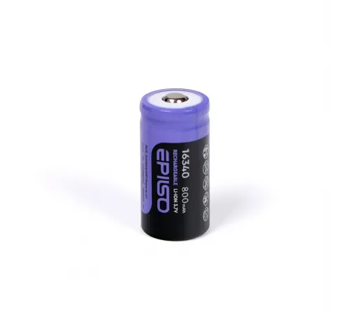 Аккумулятор EPILSO 16340  800mAh 3.7V 1pcs/bulk без защиты (1/50/600)  