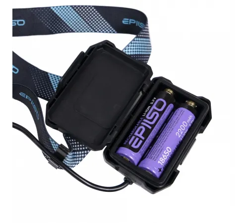 Фонарь EPILSO EPF-140 (налобный, Luminus SST40, 20W, 2x2200mAh, 5В (USB), пластик, аккум. 18650)  (1/40)  