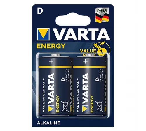 Элементы питания Varta ENERGY LR20 2BL (4120) (2/20/100)  