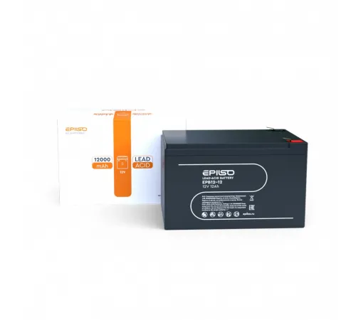 Аккумулятор EPILSO EPB12-12 12V 12Ah (1/4)  