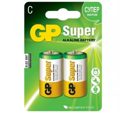 Элементы питания GP LR14/14A 2BL Super (20/160)  