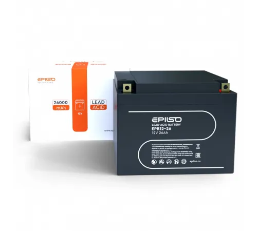 Аккумулятор EPILSO EPB12-26 12V 26Ah (1/2)  