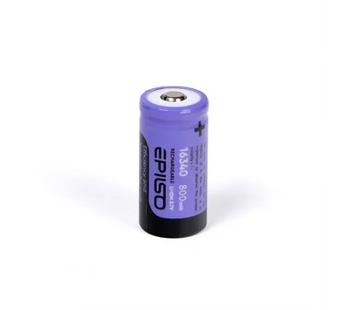 Аккумулятор EPILSO 16340  800mAh 3.7V 1pcs/bulk без защиты (1/50/600)  