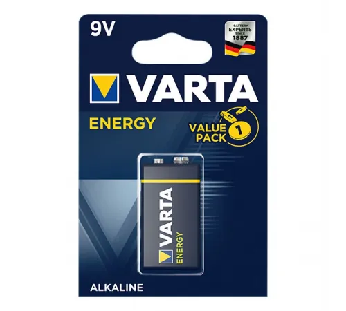 Элементы питания Varta ENERGY 6LR61 1BL 9V (4122) (10/50)  