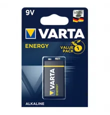 Элементы питания Varta ENERGY 6LR61 1BL 9V (4122) (10/50)  