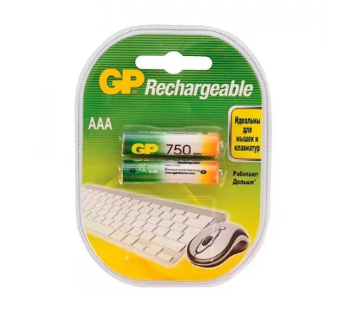 Аккумулятор GP-AAA  750mAh 2BL (2/28/224) 