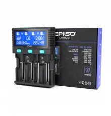Зарядное устройство  EPILSO EPC-U40 (пустое, 1-4х 10340, 14500, 16340, 18650, 32650, A, AA, AAA, C, D, 9V) (1/24)  