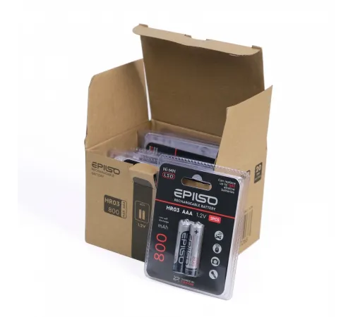 Аккумулятор EPILSO HR03/AAA  800mAh 2BC 1.2V LCD (2/20/200)  