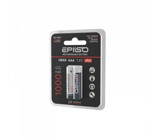 Аккумулятор EPILSO HR03/AAA 1000mAh 2BC 1.2V LCD (2/20/200) 