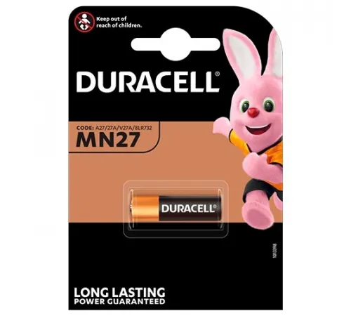 Элементы питания DURACELL MN27 1BL, 12V (1/10/100) 