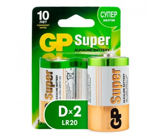 Элементы питания GP LR20/13A 2BL Super (20/160)  