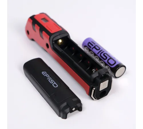 Фонарь EPILSO EPF-300 (карманный, 5W COB + 3LED, 3.7V 2.2Ah, 5В (USB), пластик, аккум. 18650)  (1/40)  
