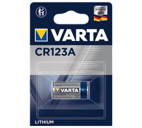Элементы питания Varta CR123 1BL Professional Lithium (6205) (1/10/100)  